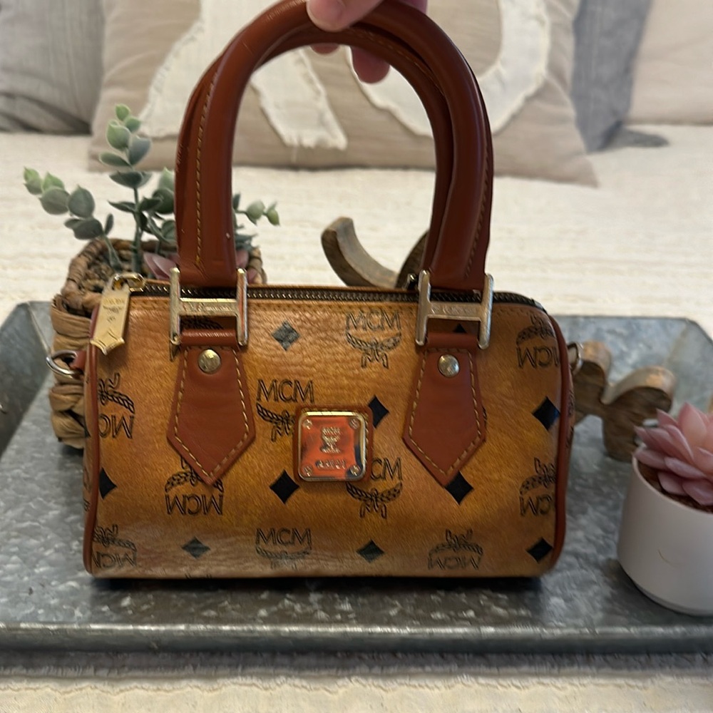 MCM Mini Boston Bag
